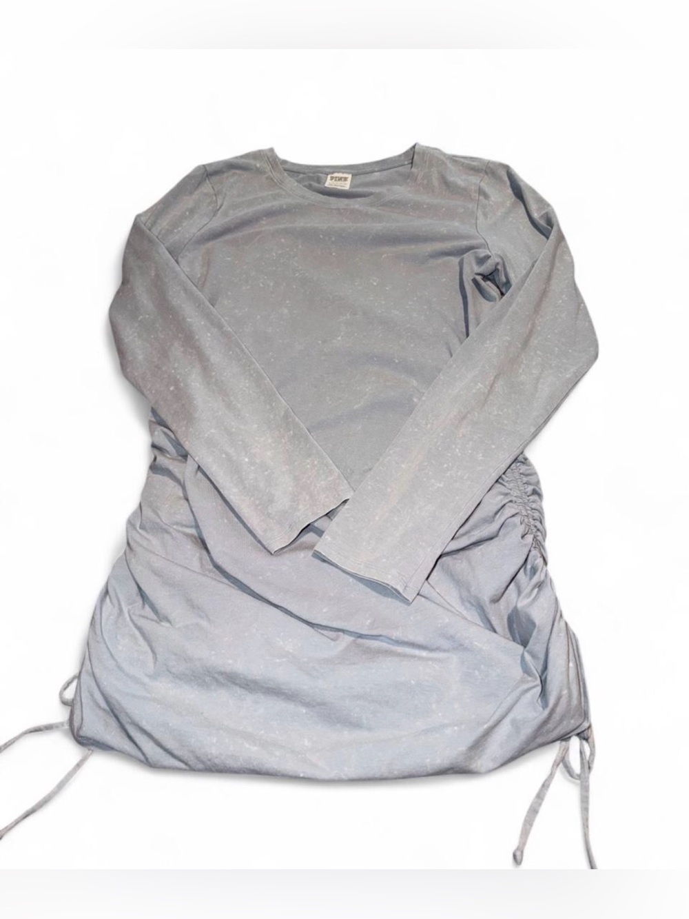 PINK Victoria's Secret Light Gray Long Sleeve Mini Dress